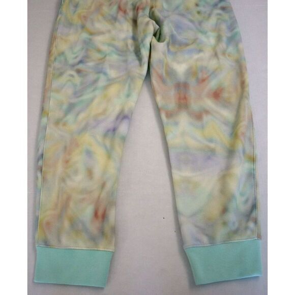 Nike DZ3064 379 Men's Sz XL Green/Pink Tie-Dye Embroidered Fleece Jogger Pants - Picture 7 of 11